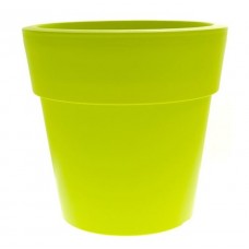 Γλάστρα Linea Στρογγυλή Χαμηλή Πράσινη Ø 16cm x 15,5cm(Υ)