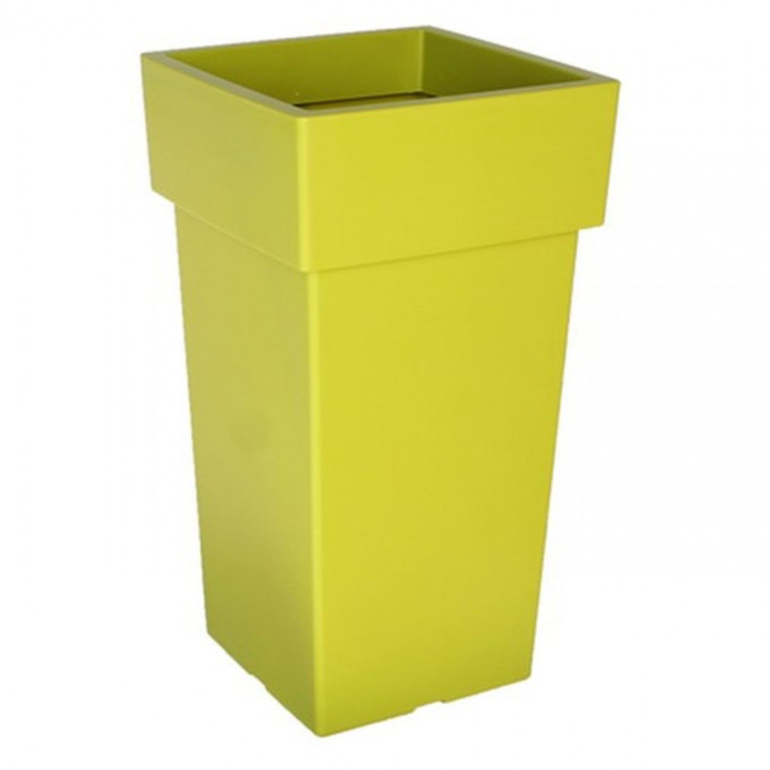 Γλάστρα Τετράγωνη Linea Ψηλή Λάιμ 50cm x 27cm x27cm Πλαστική Τετράγωνη Γλάστρα Ψηλή Λάιμ 50cm x 27cm x 27cm | Κηπογεωργική