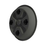 Saucer Wheels WS25 Anthracite Pot N83-N84 - Micplast Plastic Round Pots & Saucers Saucer Wheels WS25 Anthracite Pot N83-N84 Micplast