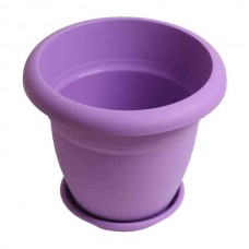 Πλαστική Στρογγυλή Γλάστρα N77 Μωβ Ø19x16cm