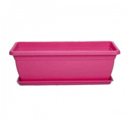 Πλαστική Ζαρντινιέρα Mojito 40 Φούξια 40x20x(Υ)17cm
