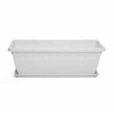 Πλαστική Ζαρντινιέρα Mojito 40 Γρανίτης 40x20x(Υ)17cm