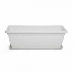 Πλαστική Ζαρντινιέρα Mojito 40 Γρανίτης 40x20x(Υ)17cm