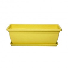 Πλαστική Ζαρντινιέρα Mojito 60 Κίτρινη 60x20x(Υ)17cm