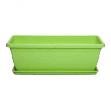 Πλαστική Ζαρντινιέρα Mojito 40 Λαχανί 40x20x(Υ)17cm