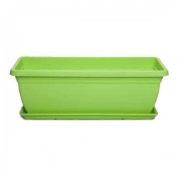 Πλαστική Ζαρντινιέρα Mojito 40 Λαχανί 40x20x(Υ)17cm