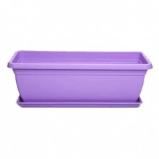Πλαστική Ζαρντινιέρα Mojito 40 Μωβ 40x20x(Υ)17cm