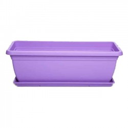 Πλαστική Ζαρντινιέρα Mojito 40 Μωβ 40x20x(Υ)17cm