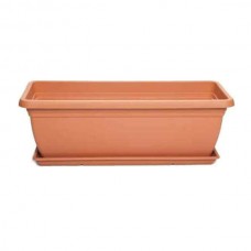 Πλαστική Ζαρντινιέρα Mojito 40 Τερακότα 40x20x(Υ)17cm