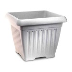 Πλαστική Γλάστρα CORFU SQUARE 45x45x(Υ)37cm Plastona