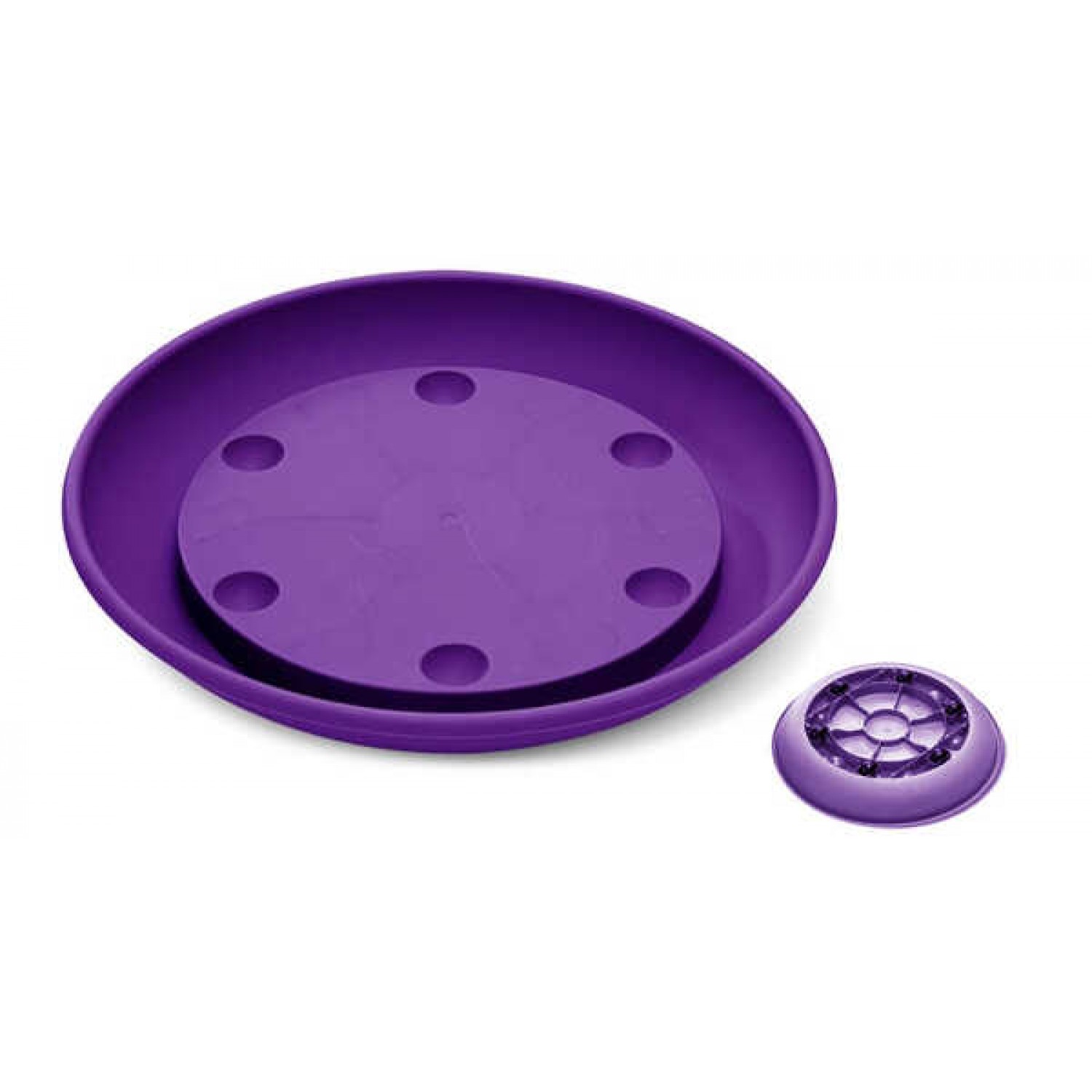 Plastic Saucer for Round Pots Plastona Wheels 925 - Synthetic Round Saucers Plastic Saucer for Round Pots Plastona Wheels 925