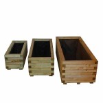 Rectangular Wooden Planters 33(H) x 40 x 90cm | Kipogeorgiki