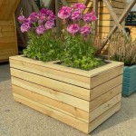 Wooden Planter 2 Cachepot 40(H)x43x80cm - Wooden Pots & Planters Wooden Planter 2 Cachepot 40(H)x43x80cm