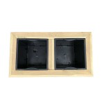 Wooden Planter 2 Cachepot 40(H)x43x80cm - Wooden Pots & Planters Wooden Planter 2 Cachepot 40(H)x43x80cm