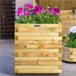 Wooden Square Planter 37(H)x50x50cm - Square Wooden Pots & Planters Wooden Square Planter 56(H)x50x50cm - Planters