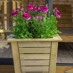 Wooden Conical Planter 77(H)x65x65cm Impregnated