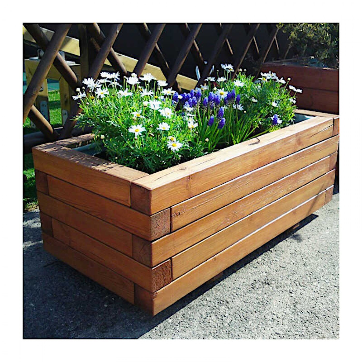 Rectangular Wooden Planters 40(H) x 50 x 100cm Rectangular Wooden Planter 40(H) x 50 x 100cm | Kipogeorgiki