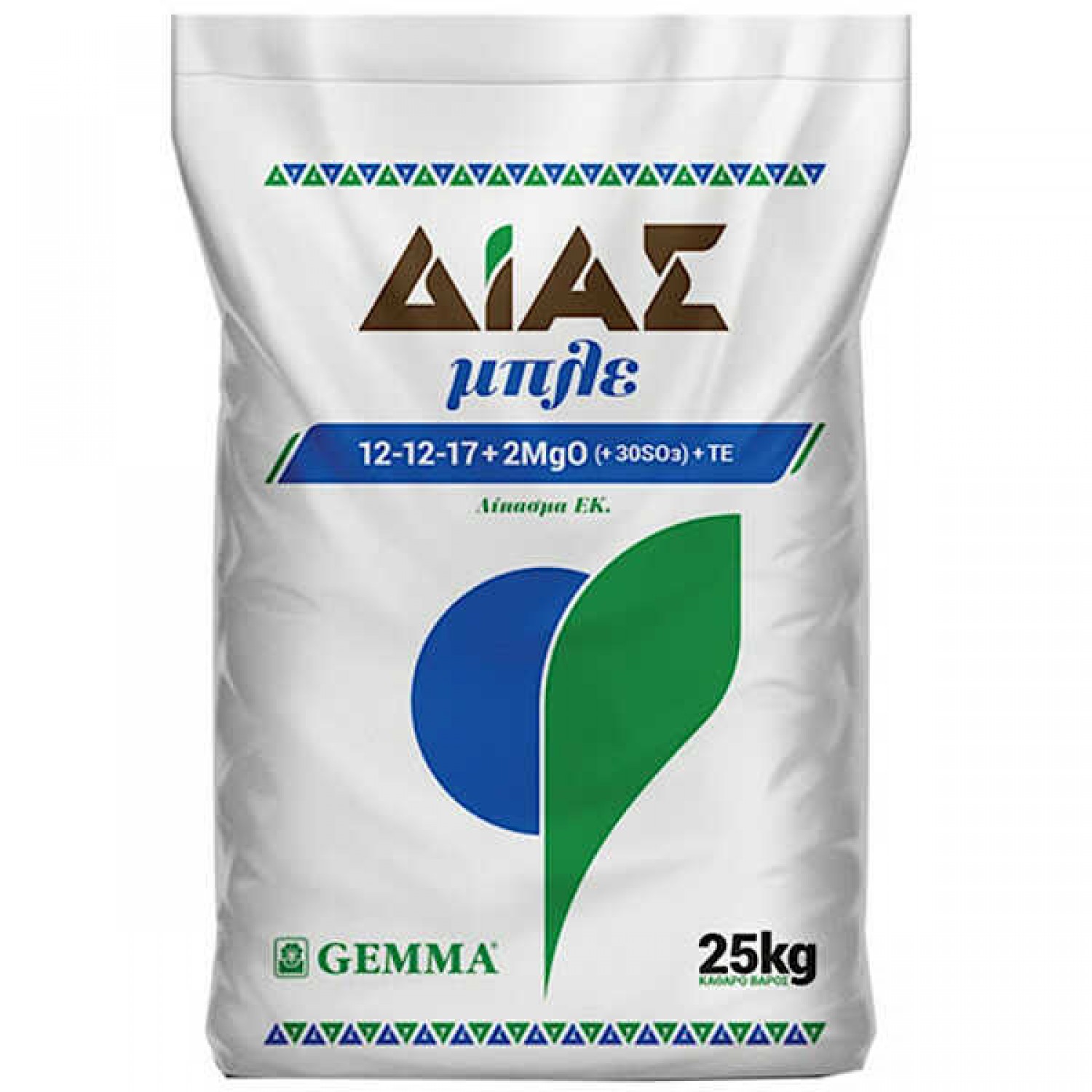 ΔΙΑΣ Μπλε 12-12-17+2MgO Κοκκώδες Λίπασμα 25kg | Λιπάσματα