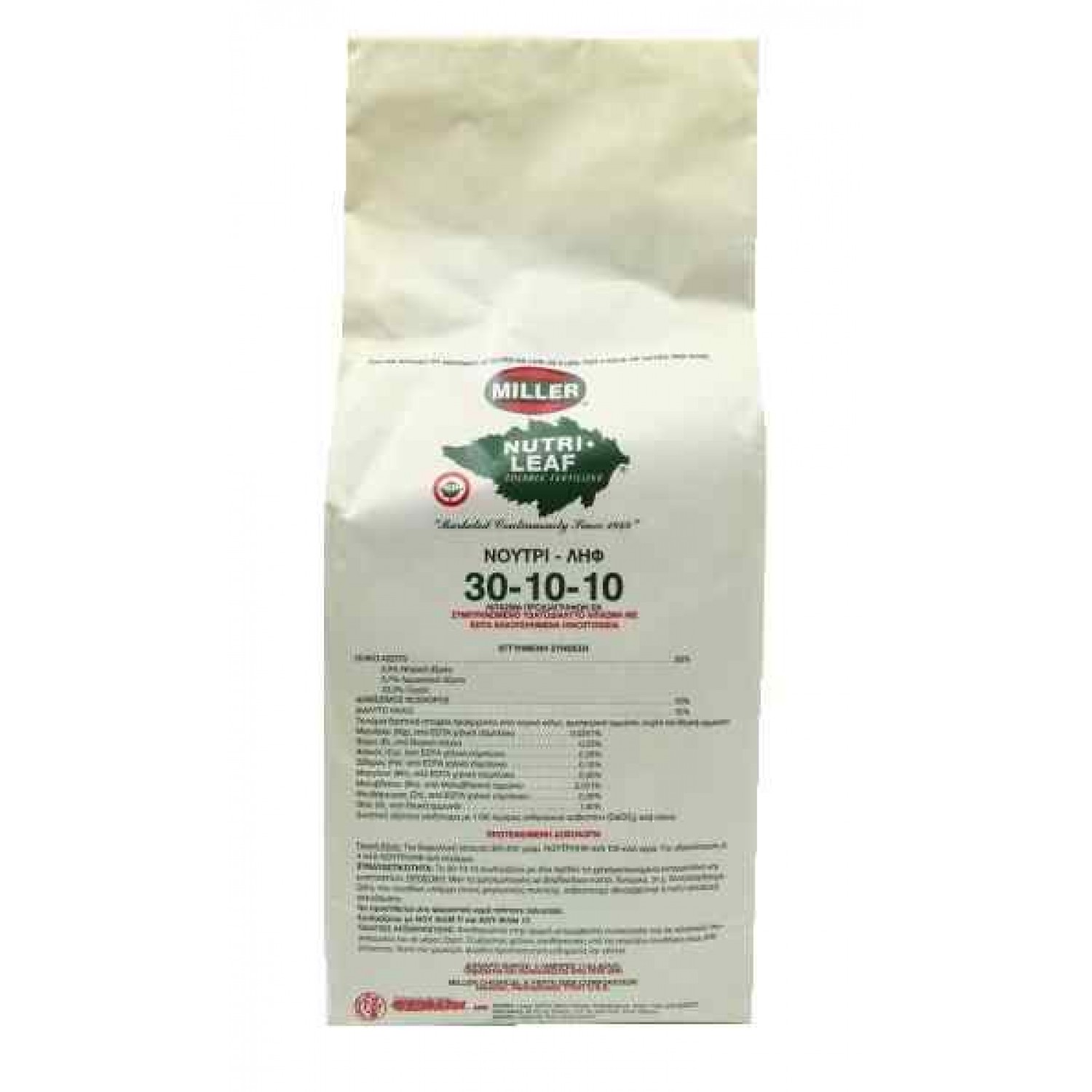 Λίπασμα Nutrileaf Miller 30-10-10 2,27kg | Κηπογεωργική