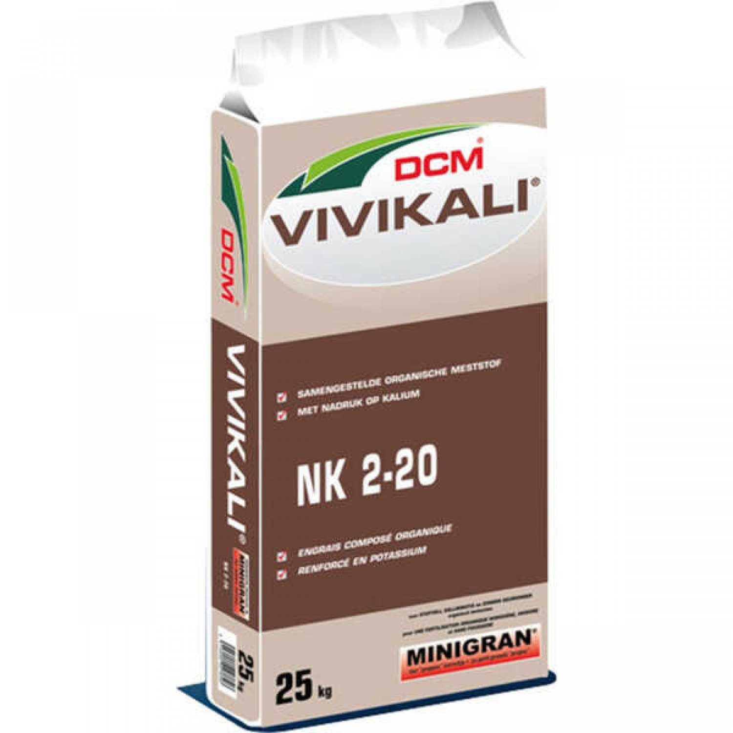 Vivikali BIO DCM (2-0-20+25%o.m.) 25Kg Organic Fertilizer