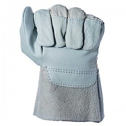 Calf Leather Beige Gloves for Operators-Assemblers