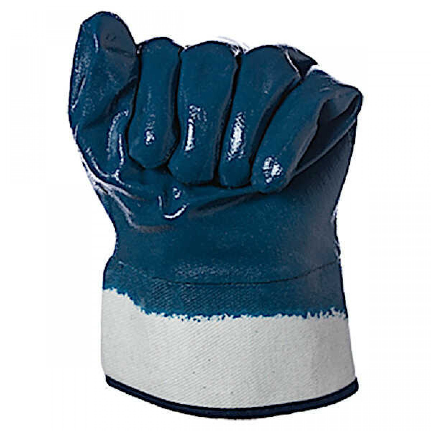 Cotton Work Gloves Immersed in Nitrile NBR Blue 52/A Cotton Gloves Immersed in Nitrile NBR Blue 52/A