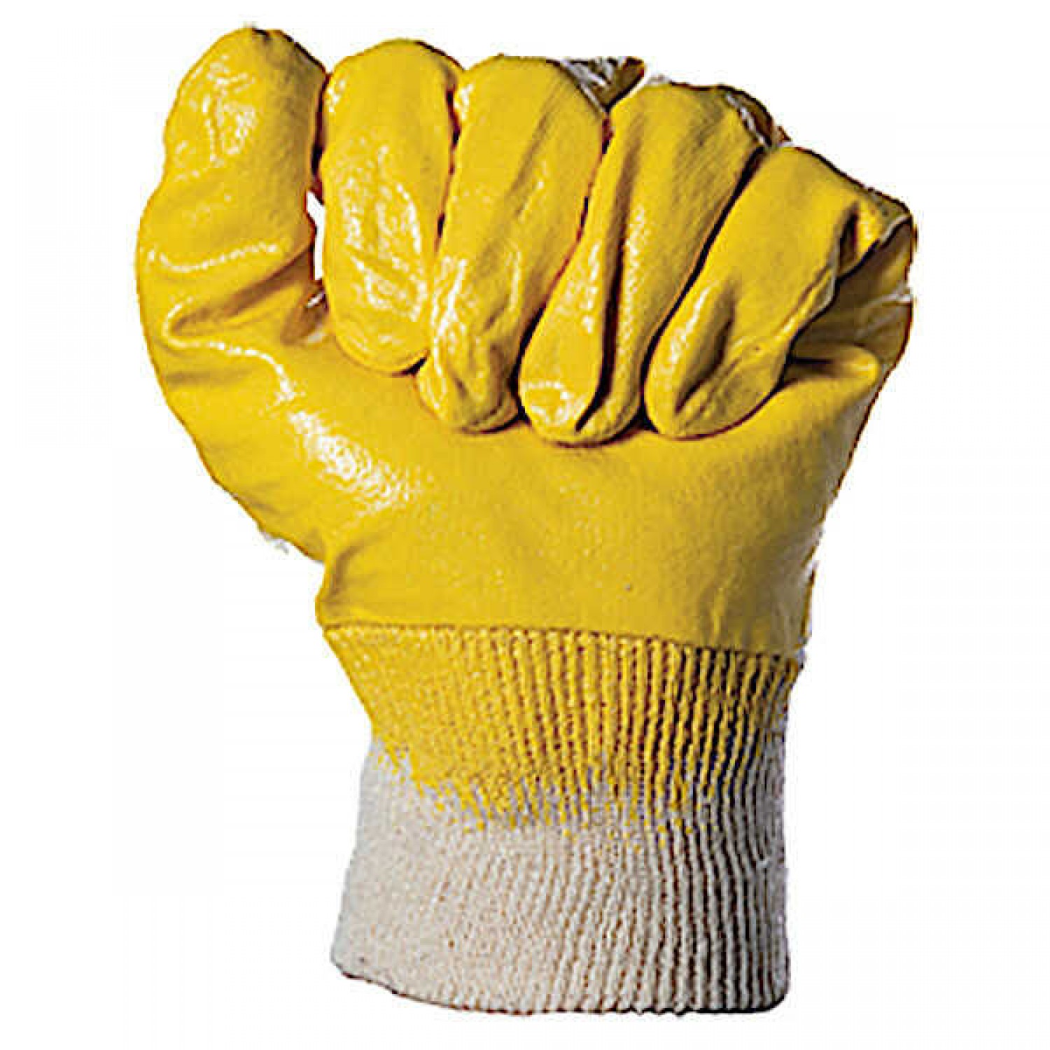 Cotton Work Gloves Dip 3/4 in Yellow Nitrile 059 Cotton Work Gloves Dip 3/4 in Yellow Nitrile 059