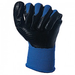 Knitted Ribbed Gloves Nitrile Immersed 074