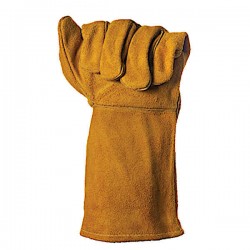 Electric Welded Gloves 40cm Brown