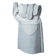 Electric Welded Calf Leather Gloves 40cm