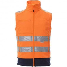 PAYPER Traffic Waterproof Winter Work Vest Class 2 Orange - High-Visibility Work Vests-Bodywarmers