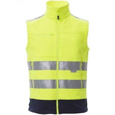 PAYPER Traffic Waterproof Winter Work Vest Class 2 Yellow - High-Visibility Work Vests-Bodywarmers