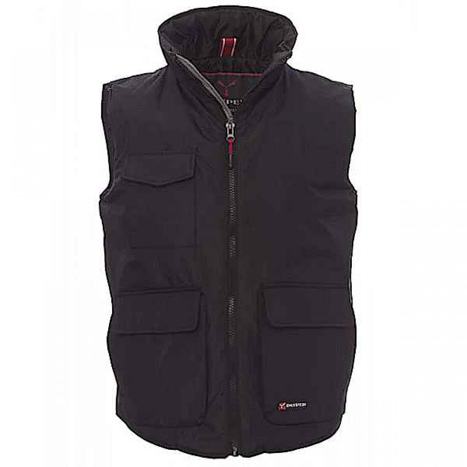 PAYPER Wanted Waterproof Winter Work Vest Unisex Black - Work Vests-Bodywarmers