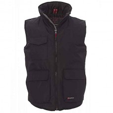 PAYPER Wanted Waterproof Winter Work Vest Unisex Black - Work Vests-Bodywarmers