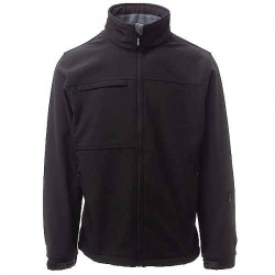 PAYPER Alaska Work Jacket and Hood Waterproof Softshell Black - Softshells Work Jackets