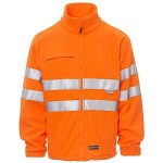 Ανακλαστικό Τζάκετ-Fleece Εργασίας Light Πορτοκαλί PAYPER Φθορίζον - Φθορίζοντα Jacket Δουλειάς Υψηλής Ευκρίνειας