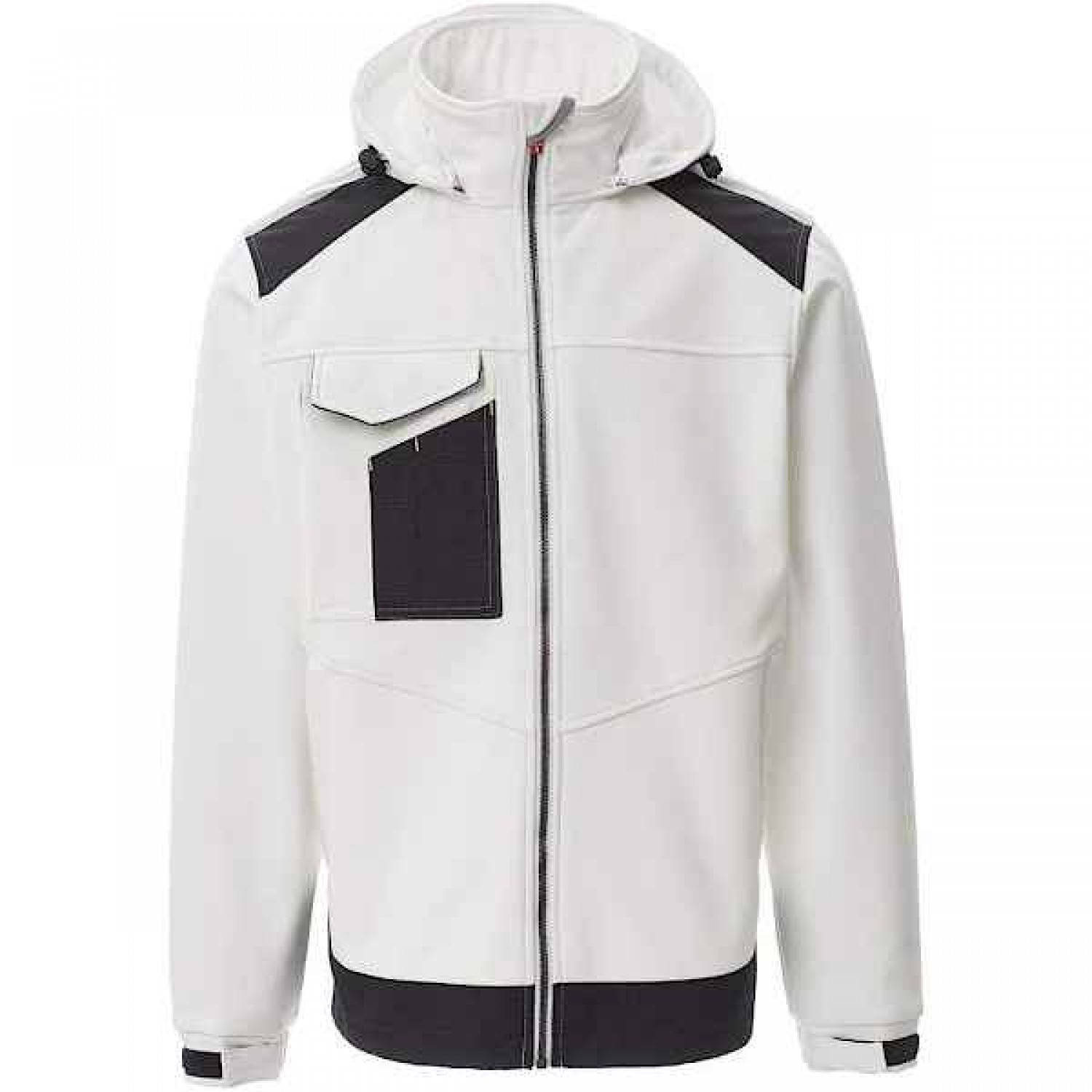 PAYPER Performer 2.0 Waterproof Softshell Work Jacket & Hood White - Softshells Work Jackets