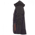 Τζάκετ Εργασίας Trip Γκρι Σκούρο Softshell Unisex & Κουκούλα PAYPER - Jacket Δουλειάς Softshell