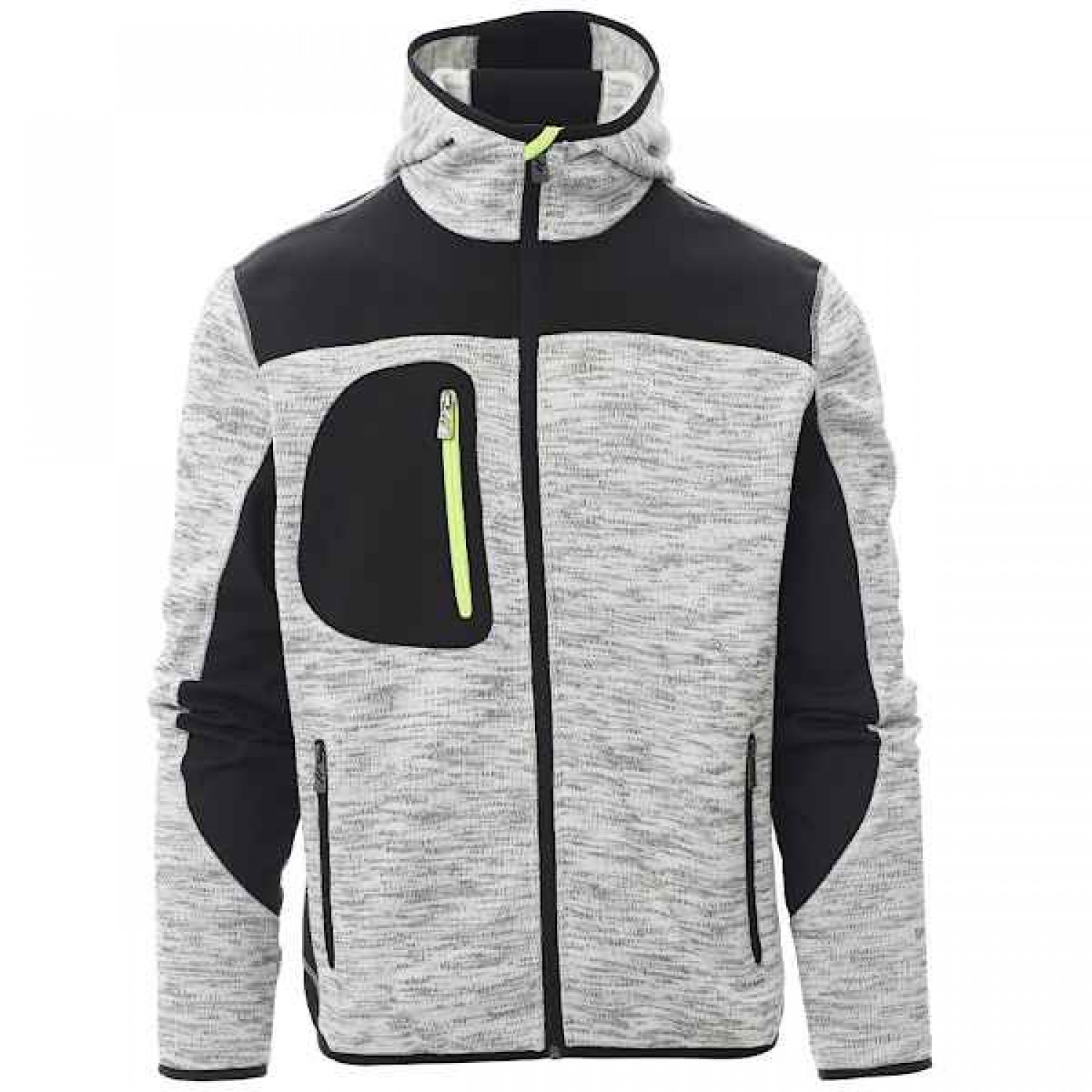 Τζάκετ Εργασίας Trip Γκρι Ανοιχτό Softshell Unisex & Κουκούλα PAYPER - Jacket Δουλειάς Softshell