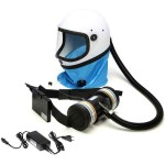 KASCO K80S T8-L8 2x ZA2P3 Powered Air-Purifying Respirator Helmet - Full Face Protection Helmets