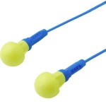 3M Peltor E-A-R Push-Ins (EX-01-020) 400 Pair Reusable Earplugs with Safety Cord - Hearing Protectors