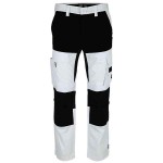 HEROCK HECTOR Work Trousers White-Black Cargo - Multi-Pocket Work Pants