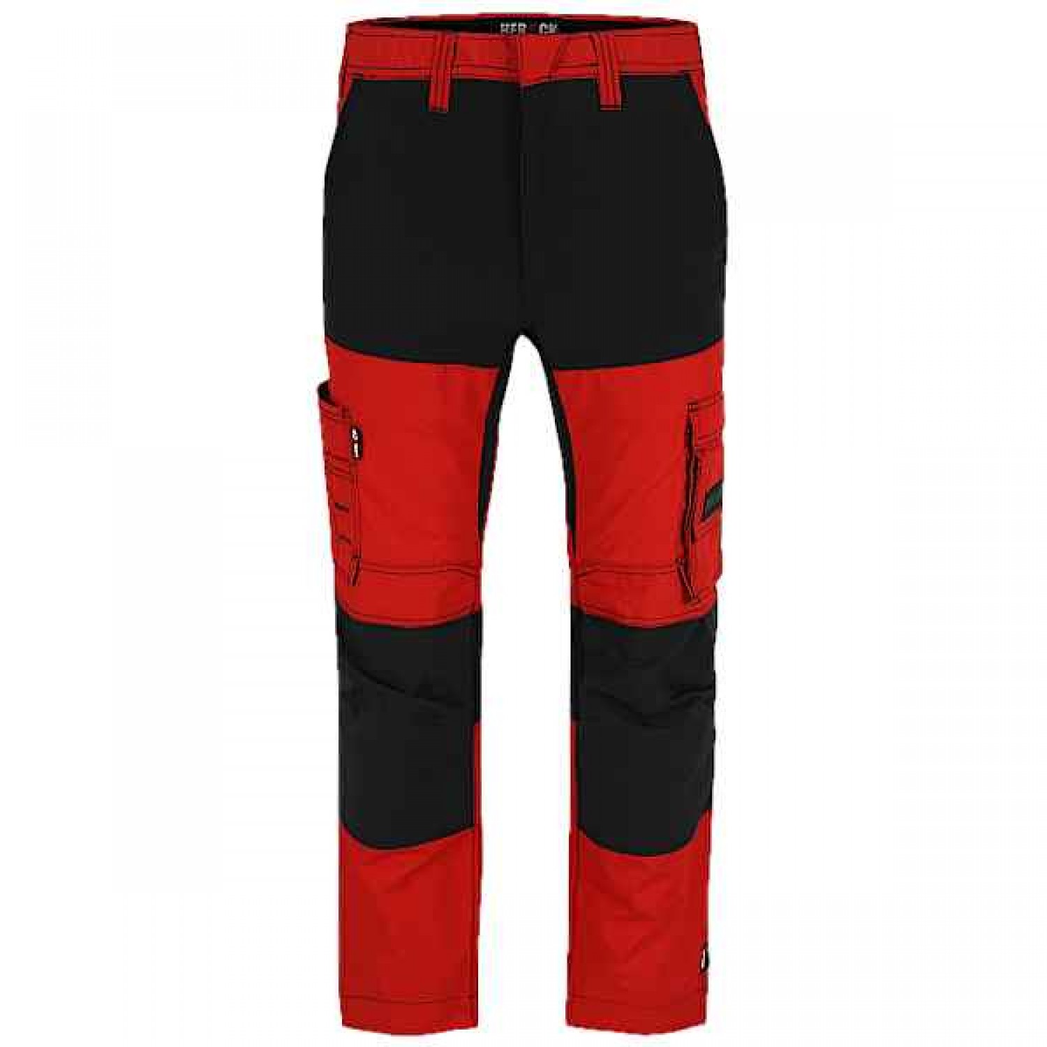 HEROCK HECTOR Work Trousers Red-Black Cargo - Multi-Pocket Work Pants