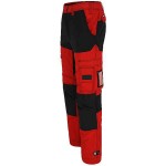 HEROCK HECTOR Work Trousers Red-Black Cargo - Multi-Pocket Work Pants