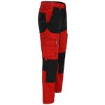 HEROCK HECTOR Work Trousers Red-Black Cargo - Multi-Pocket Work Pants