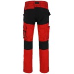 HEROCK HECTOR Work Trousers Red-Black Cargo - Multi-Pocket Work Pants
