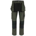 HEROCK SPECTOR Work Trousers Dark Khaki-Black Cargo - Multi-Pocket Work Pants