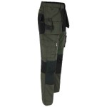 HEROCK SPECTOR Work Trousers Dark Khaki-Black Cargo - Multi-Pocket Work Pants