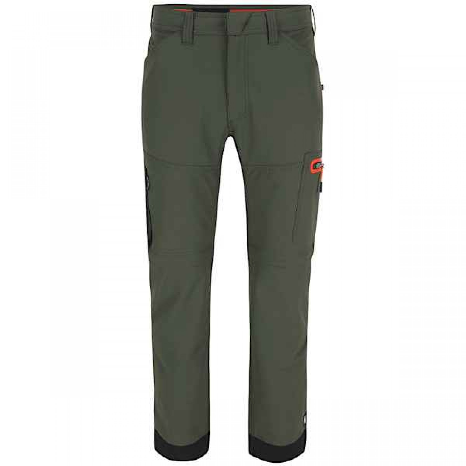 HEROCK TORNADO Zip Off Work Trousers Dark Khaki Cargo - Multi-Pocket Work Pants
