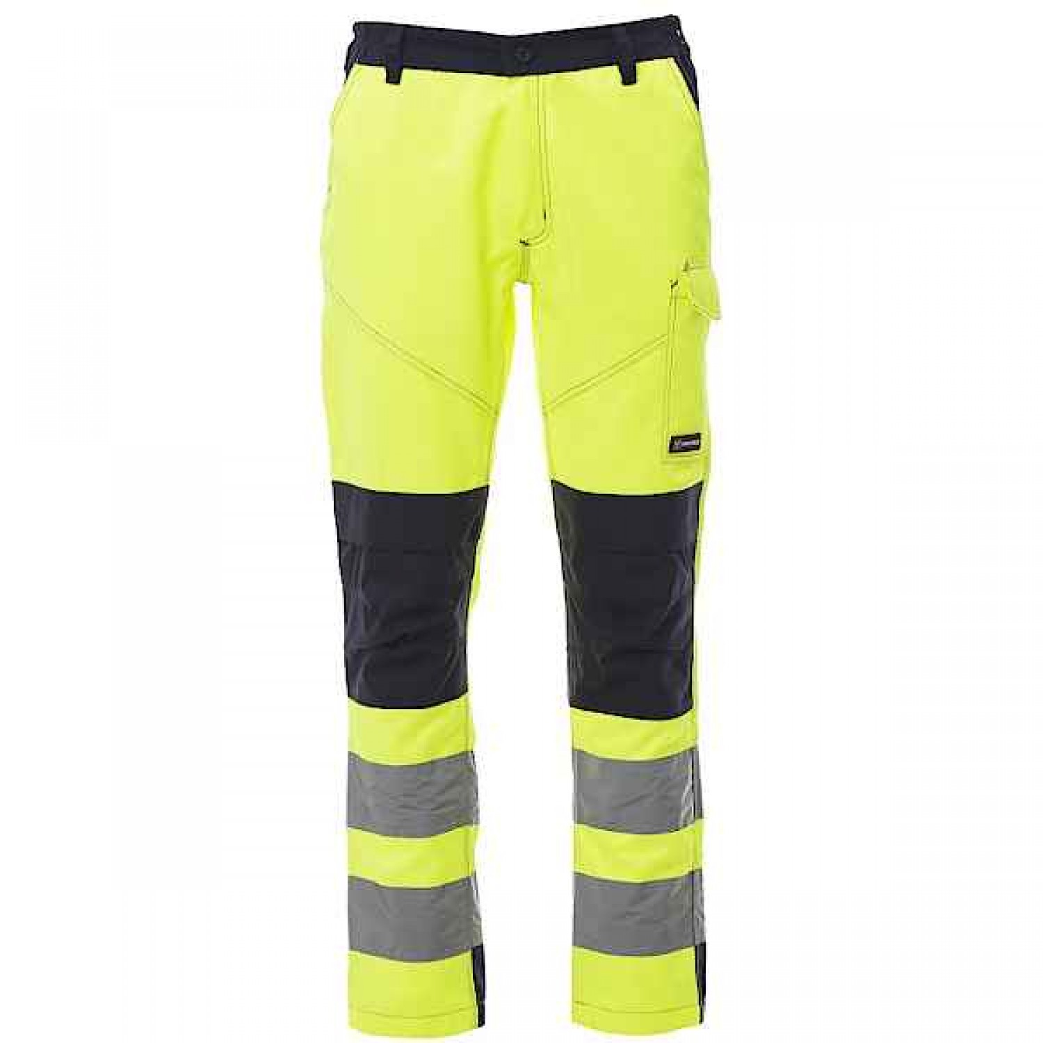 PAYPER CHARTER TECH Fluorescent Work Trousers Yellow-Blue - Hi-Visibility Reflective Work Pants